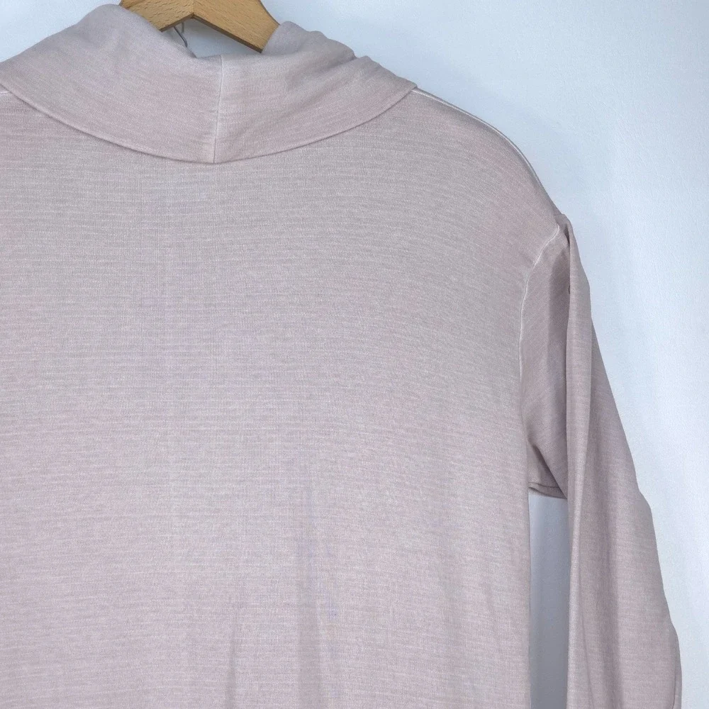 Athleta Eco Wash Turtleneck Sweatshirt Dress Medium Thumb Sleeve Athleisure Prep